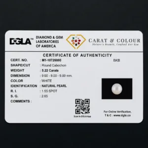 Natural Pearl (Moti) - 5.22 Carat