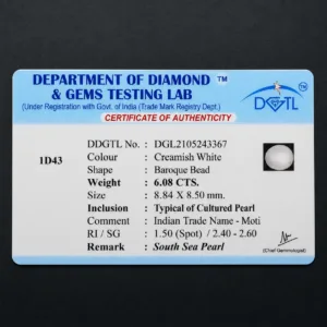 Natural Pearl (Moti) - 6.08 Carat